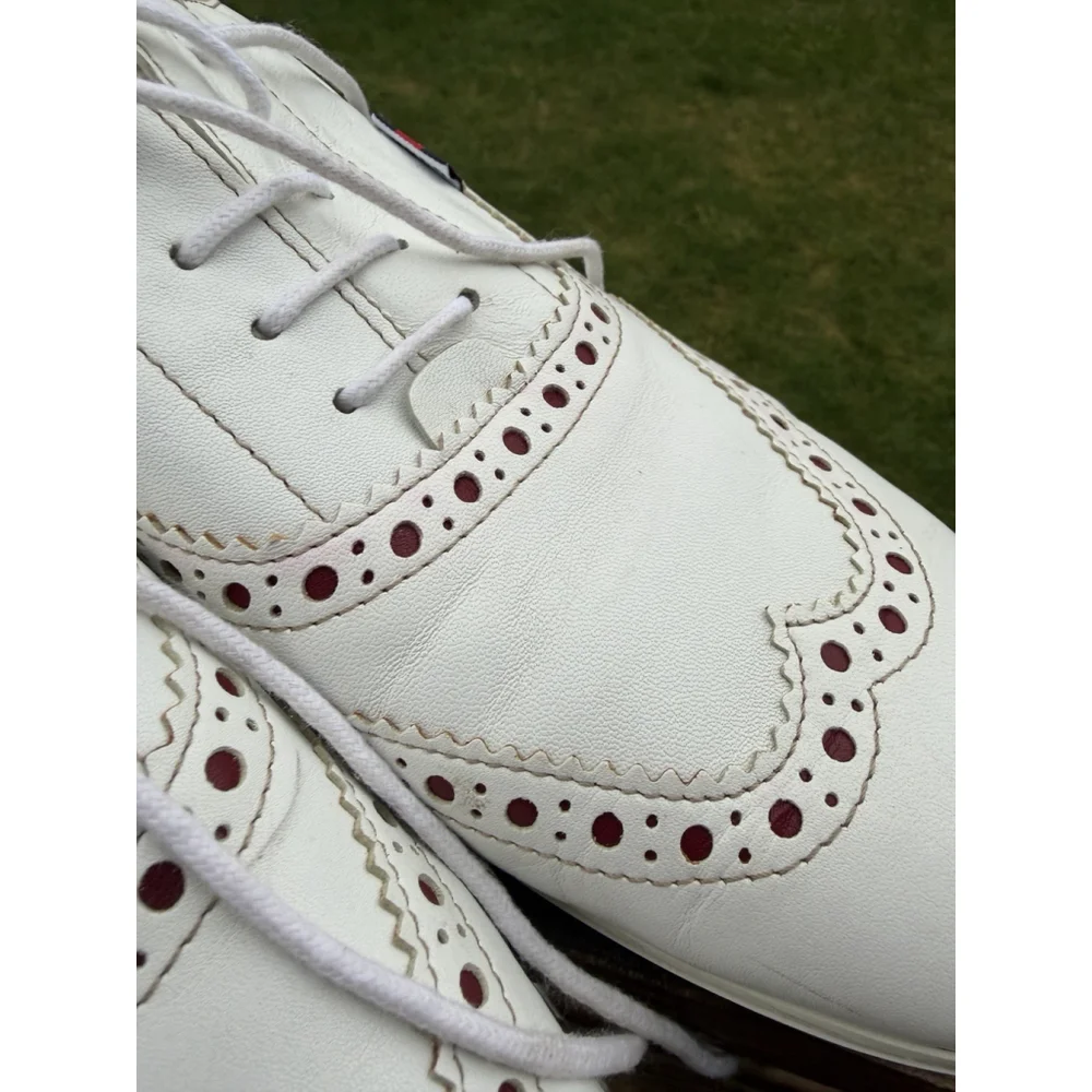 Gucci Men's White Leather Lace-up Sneakers Shoes Pre Owned US 9 1/2 - Picture 12 of 16